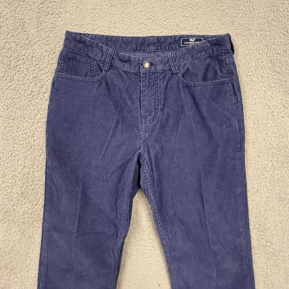 Vineyard Vines Pants Mens‎ 33x30 Blue Corduroy 5-Pocket Casual Cotton - Picture 2 of 12